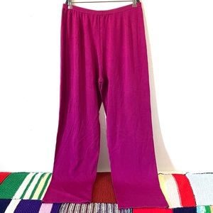 Comfort Chic silk/tencel blend ribbed loungewear pants